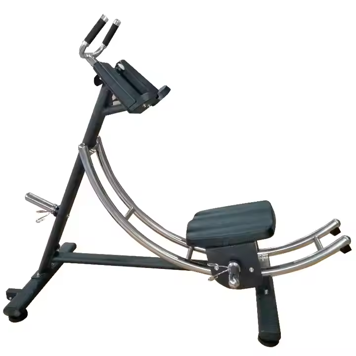 Ab Coaster machine for lower ab workouts using smooth, natural arc movement