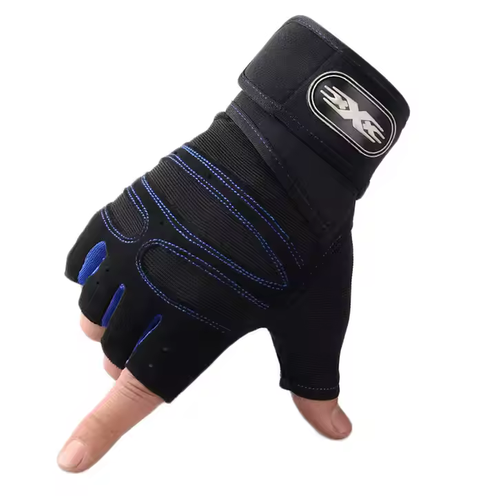 Protective gym gloves for better grip and palm support during weight training